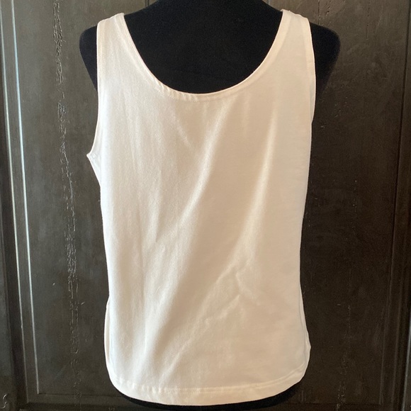 Pretty Things white with sequins tank top- Xlarge - Picture 3 of 11